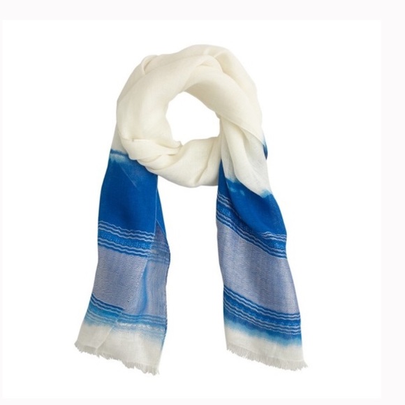 J. Crew Accessories - J crew linen dip dye scarf/wrap